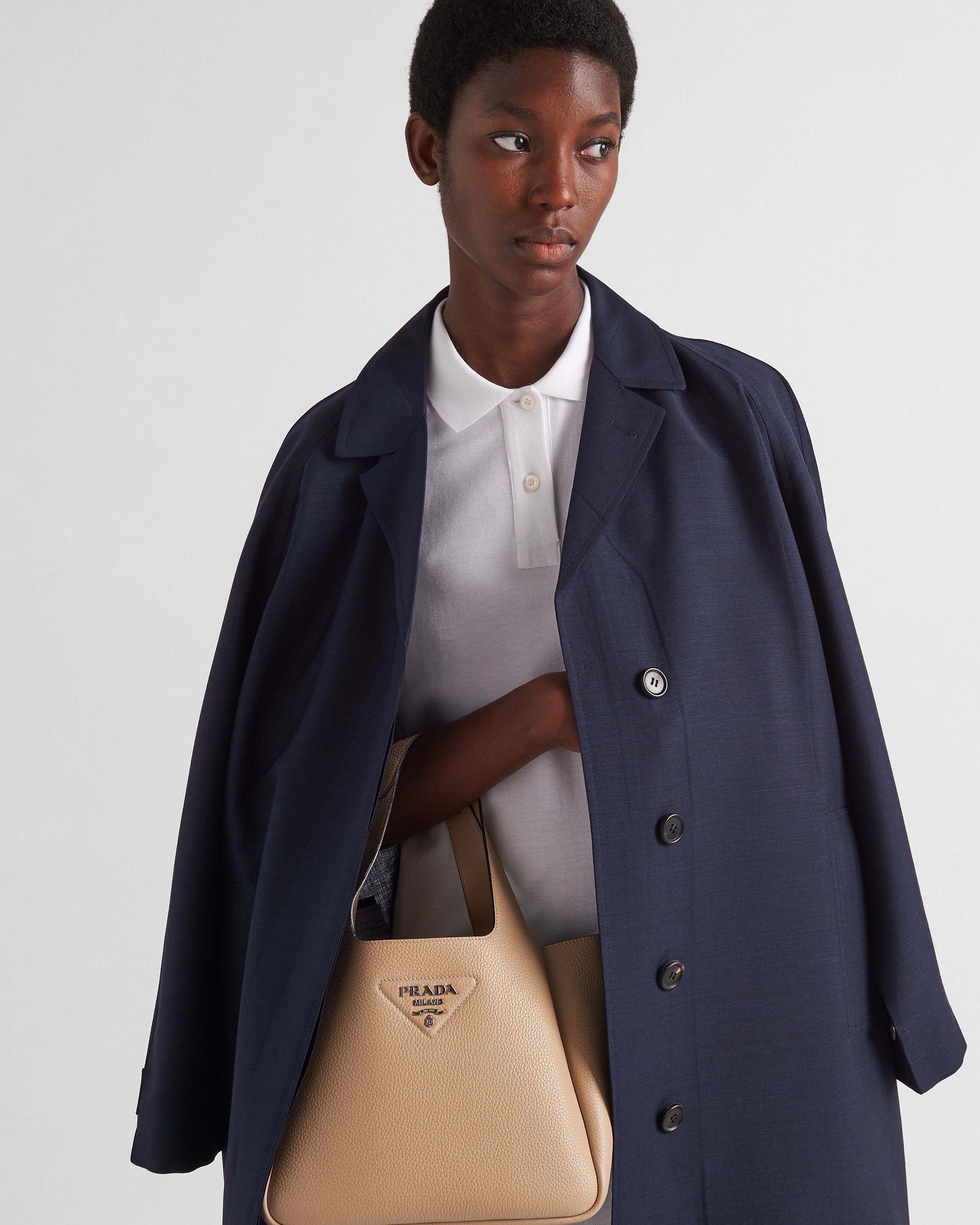 Single-breasted light mohair coat - 3