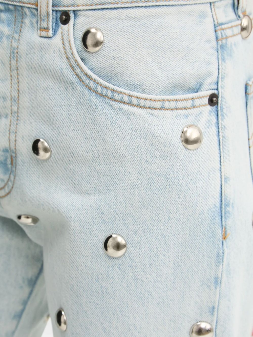 stud-embellished jeans - 5