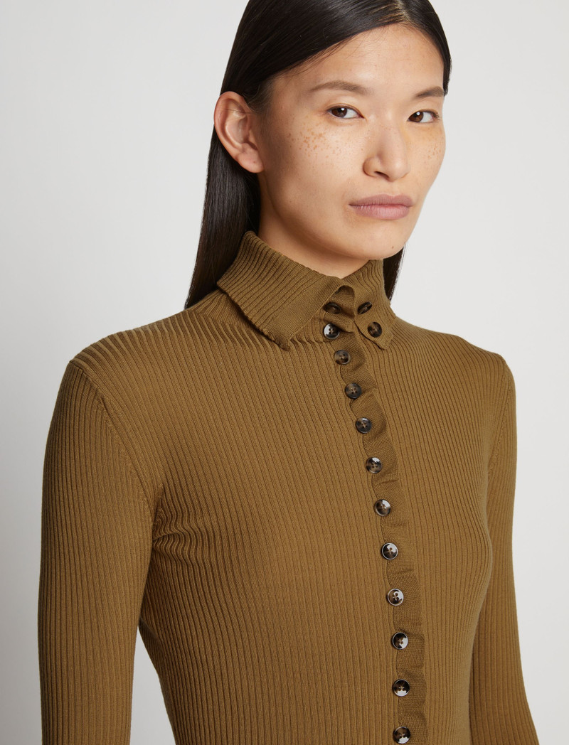 Eco Superfine Merino Button Down Sweater 6