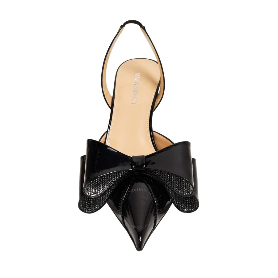 Mach & Mach Le Cadeau Patent Slingback Pumps - 4