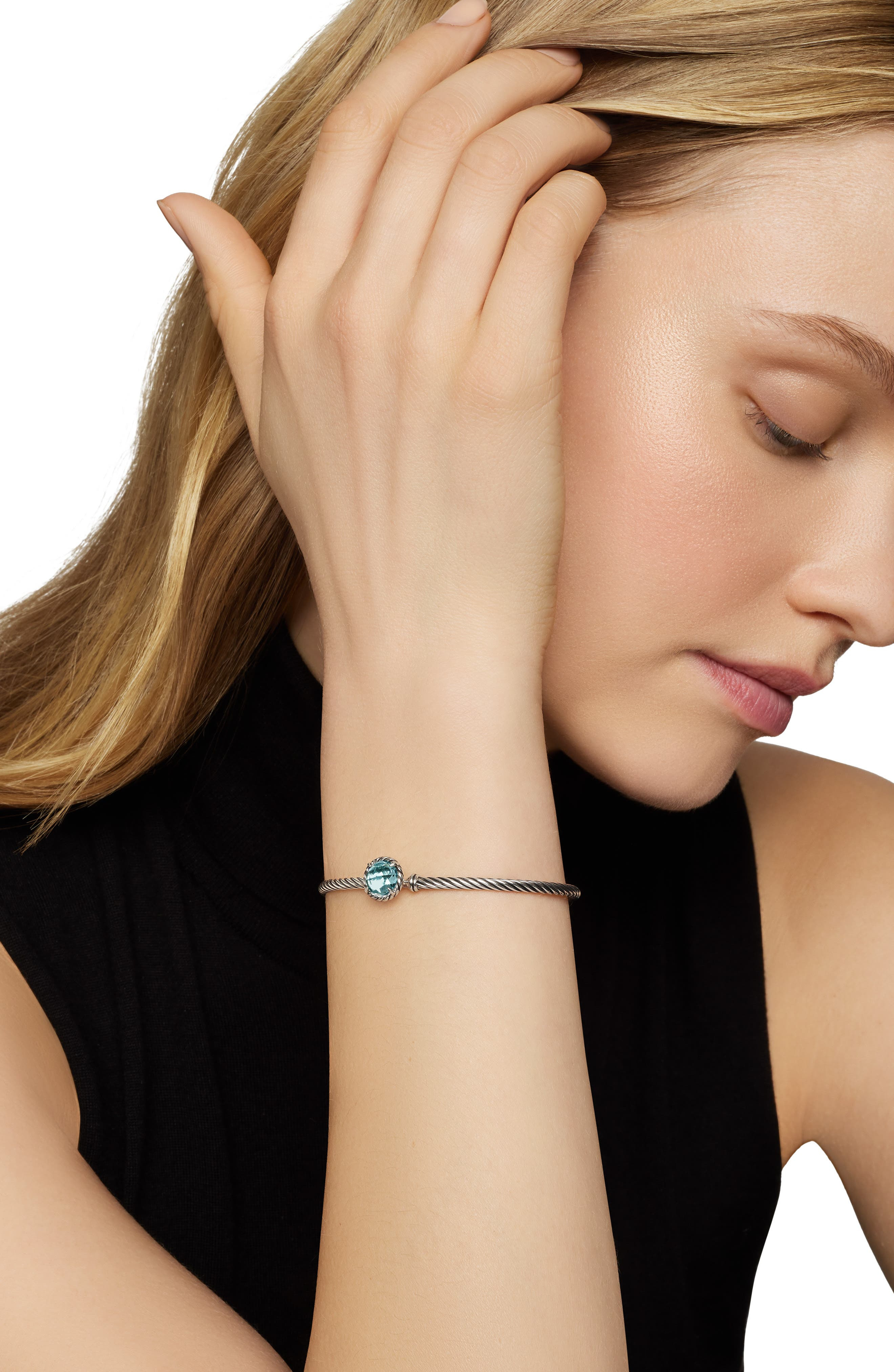 David Yurman Petite Chatelaine® Bracelet in Sterling Silver with Semiprecious Stone, 3mm at Nordstro - 6