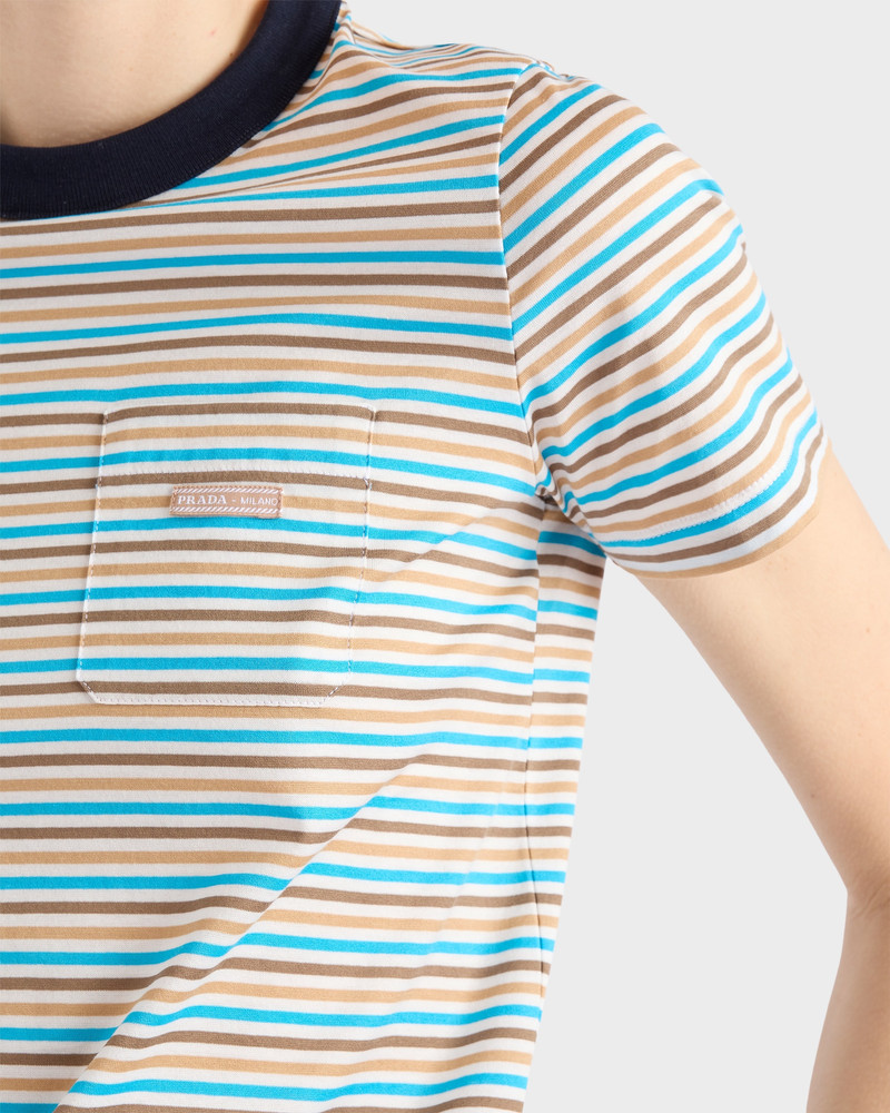 Striped lisle cotton T-shirt 3