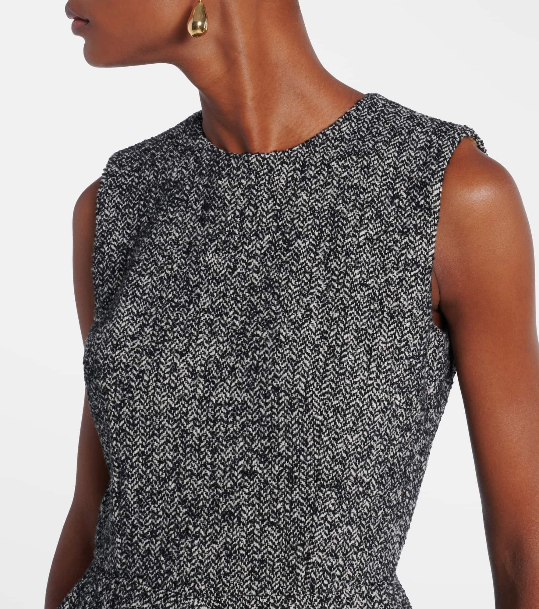 Wool-blend midi dress - 4