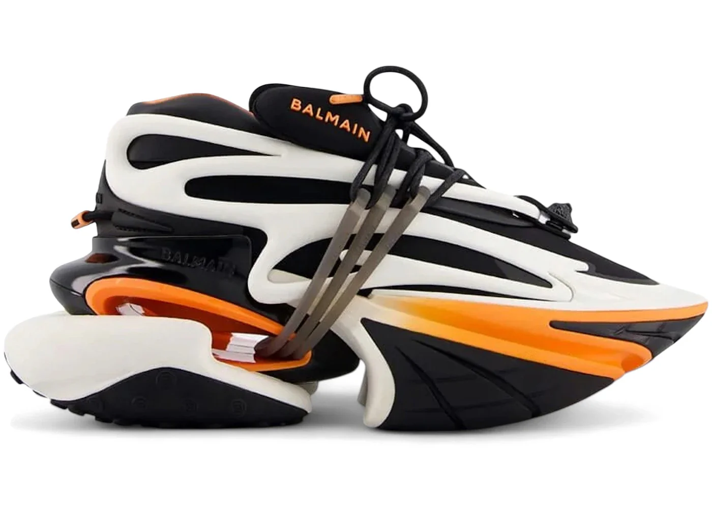 Balmain Unicorn Low-Top Black Orange White - 1
