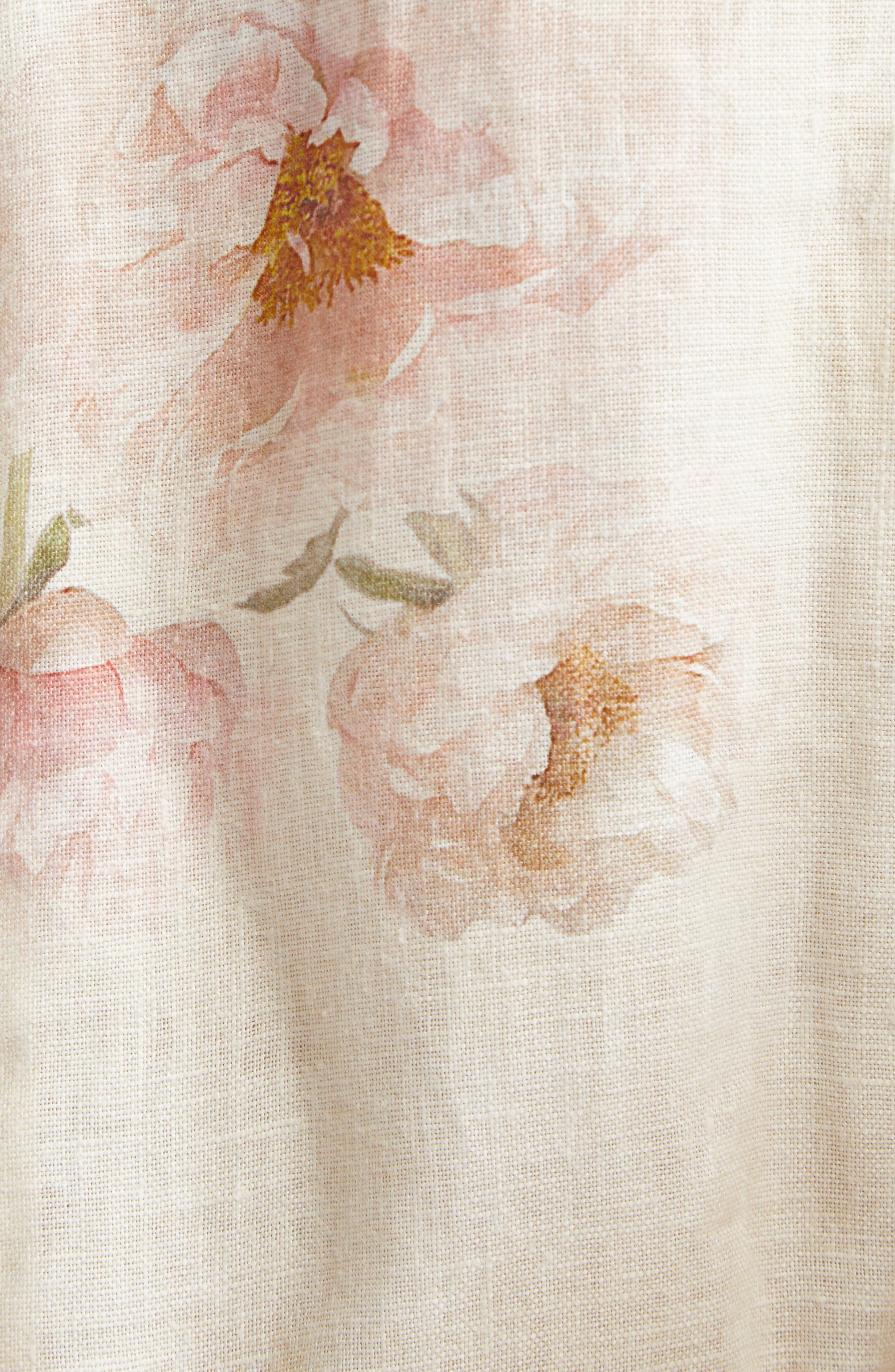 Zimmermann Hypnotic Long Sleeve Belted Linen Maxi dress in Cream Peony at Nordstrom - 6