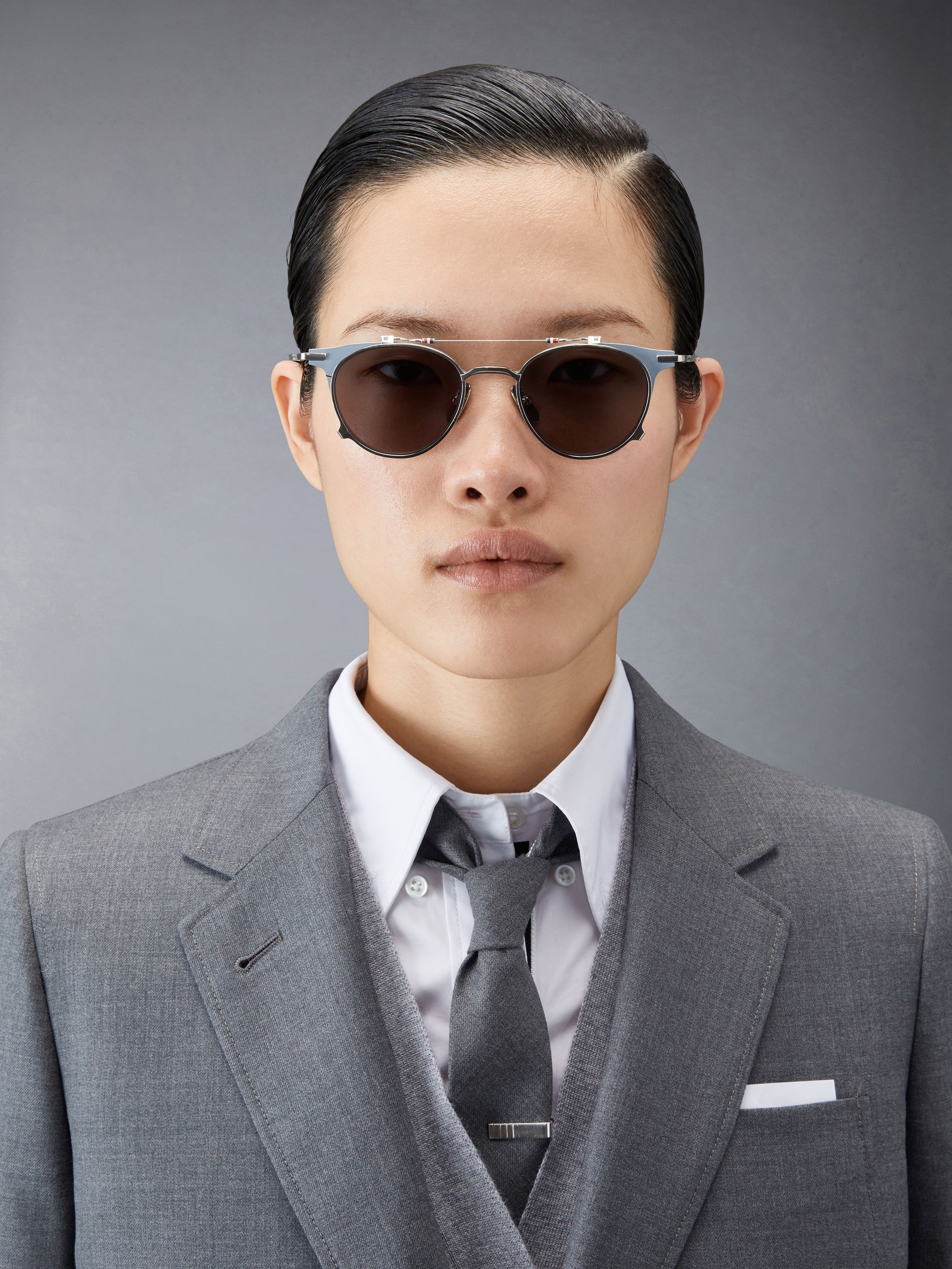 Titanium Round Clip On Sunglasses - 3