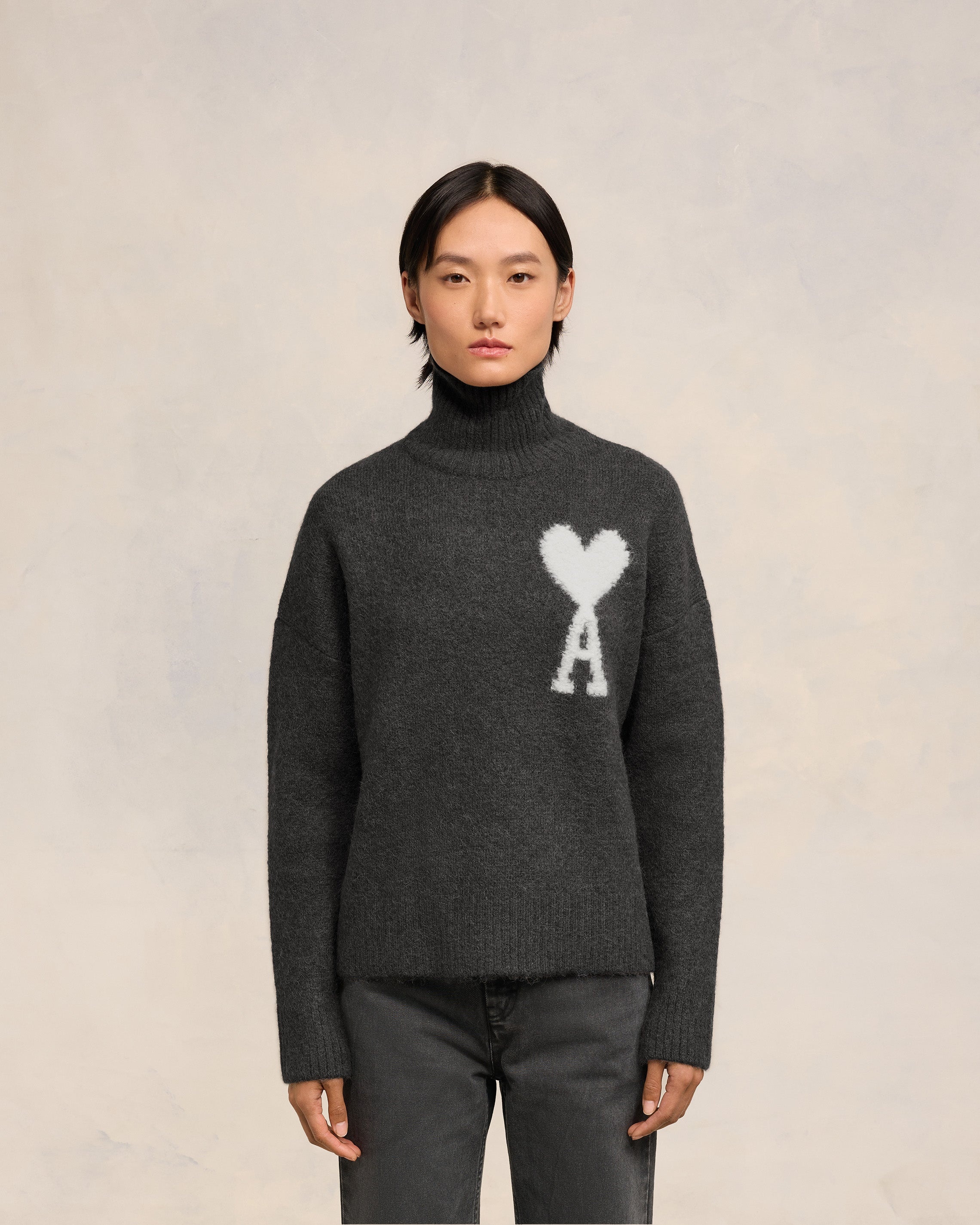 OFF-WHITE AMI DE COEUR FUNNEL NECK SWEATER - 3
