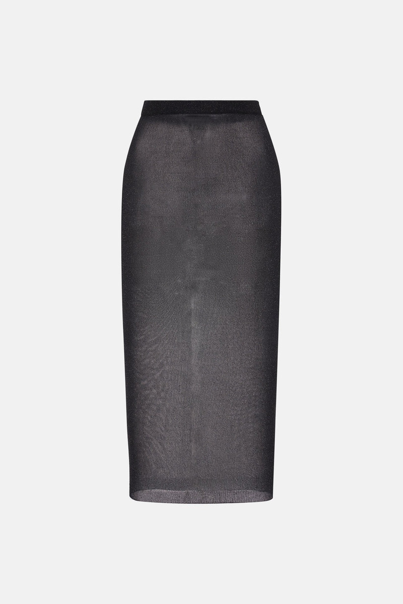 LUREX KNIT MIDI SKIRT 1
