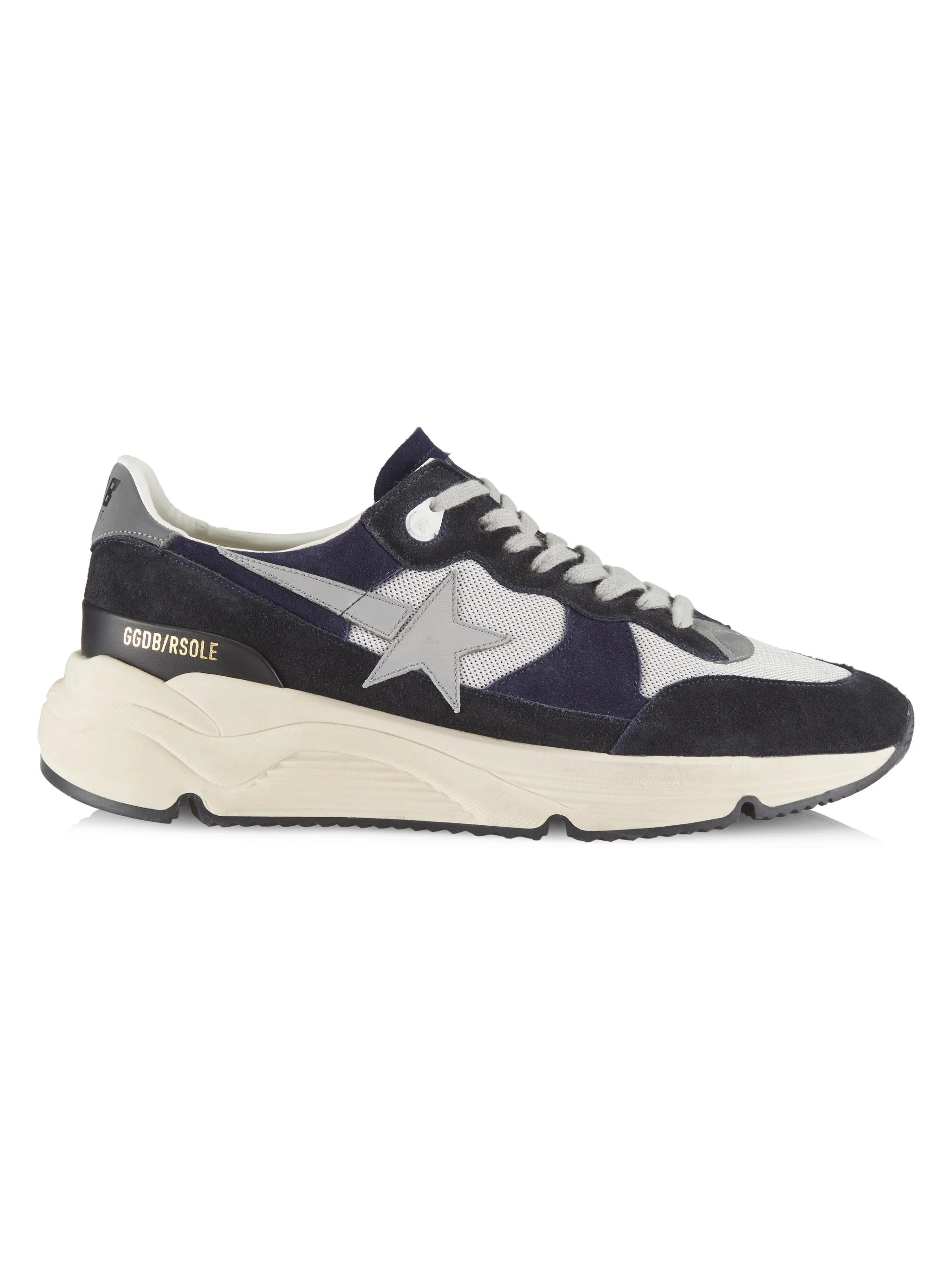 Unisex Running Sole Low-Top Sneakers - Silver Blue Grey - 1