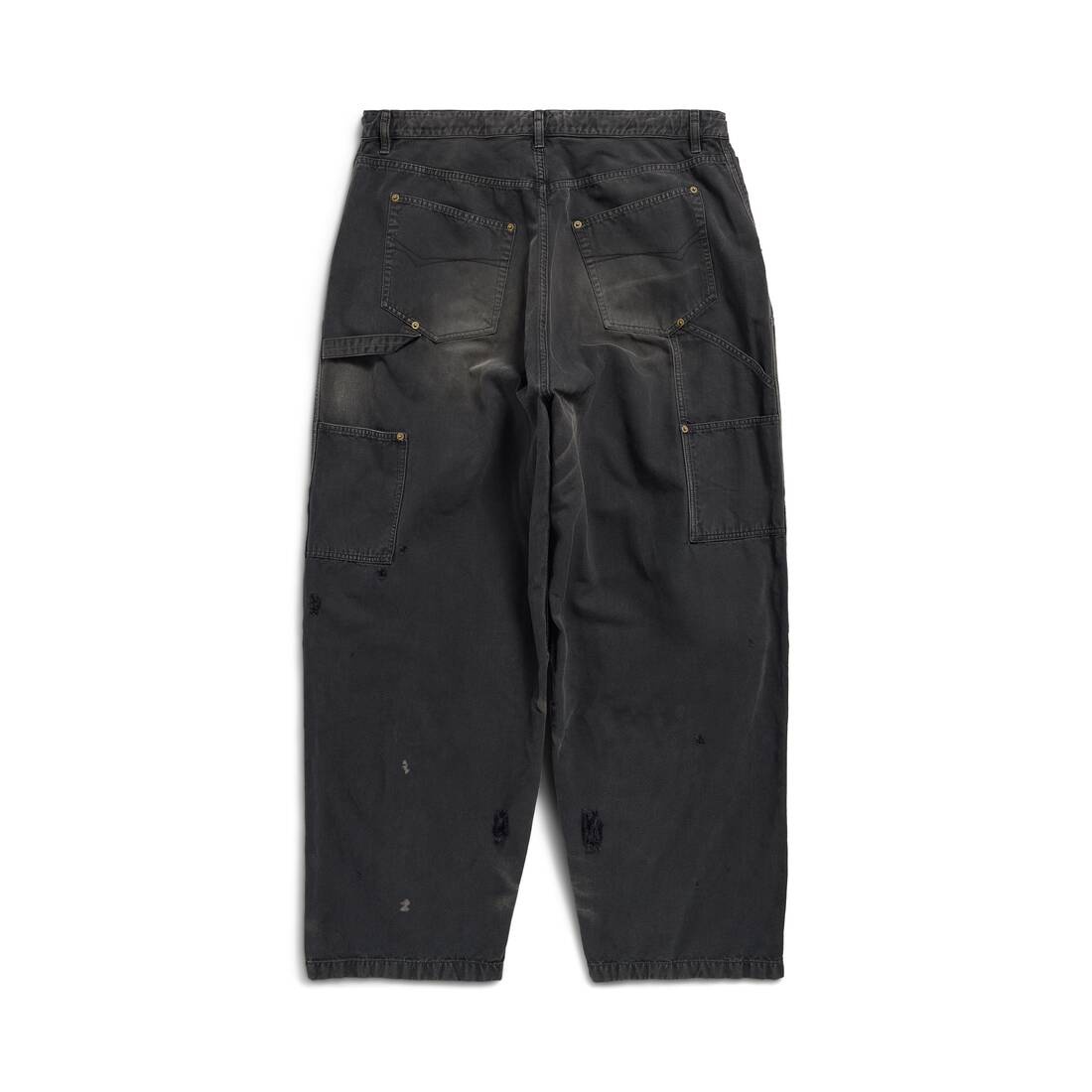 BALENCIAGA Men's Double Knee Pants in Black | REVERSIBLE