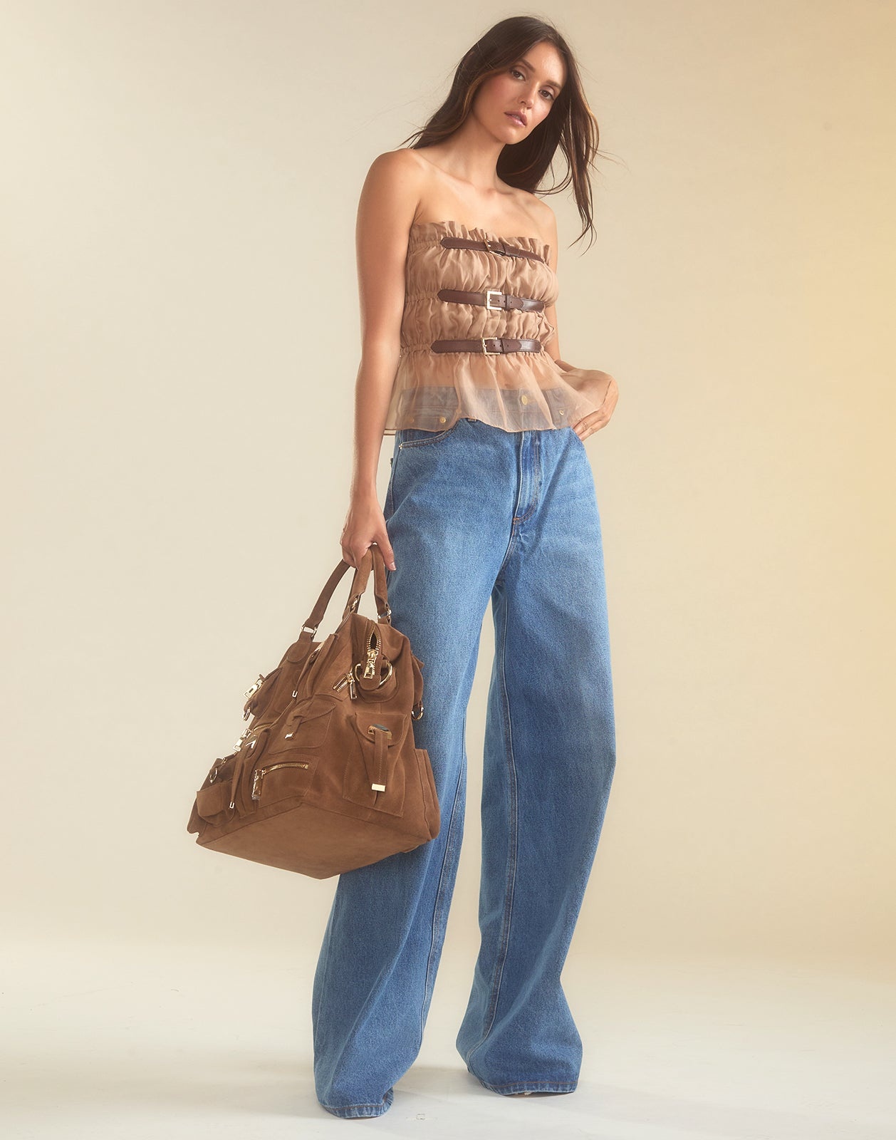 Buckle Up Silk Organza Top - 2