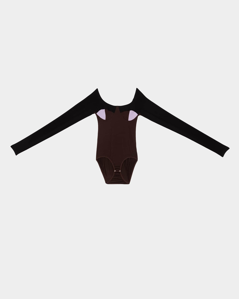 Long Sleeve Body With Bra - Bamboo Lyocell 5