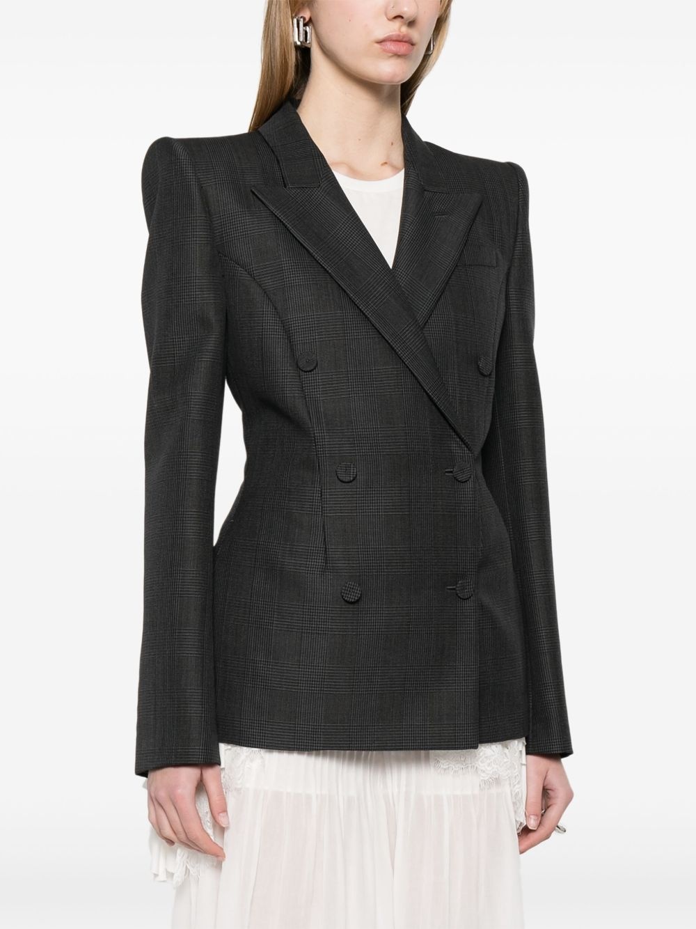 Prince of Wales double-breasted blazer - 3