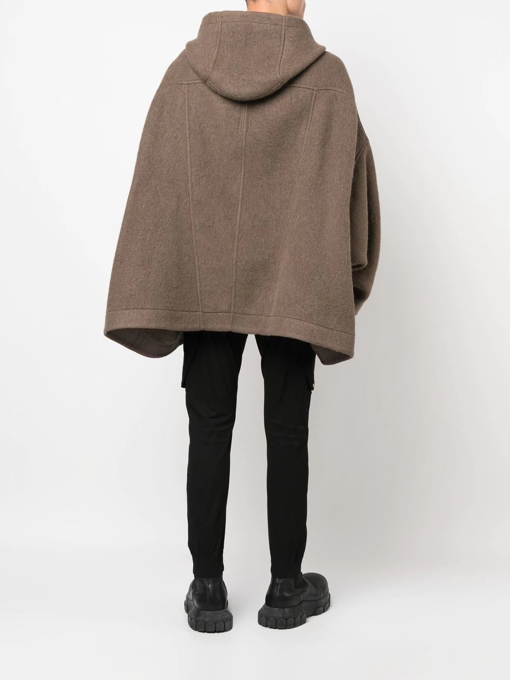 alpaca-wool hooded coat - 4