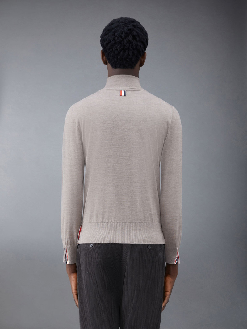Thom Browne Merino Jersey Stripe Relaxed Turtleneck outlook