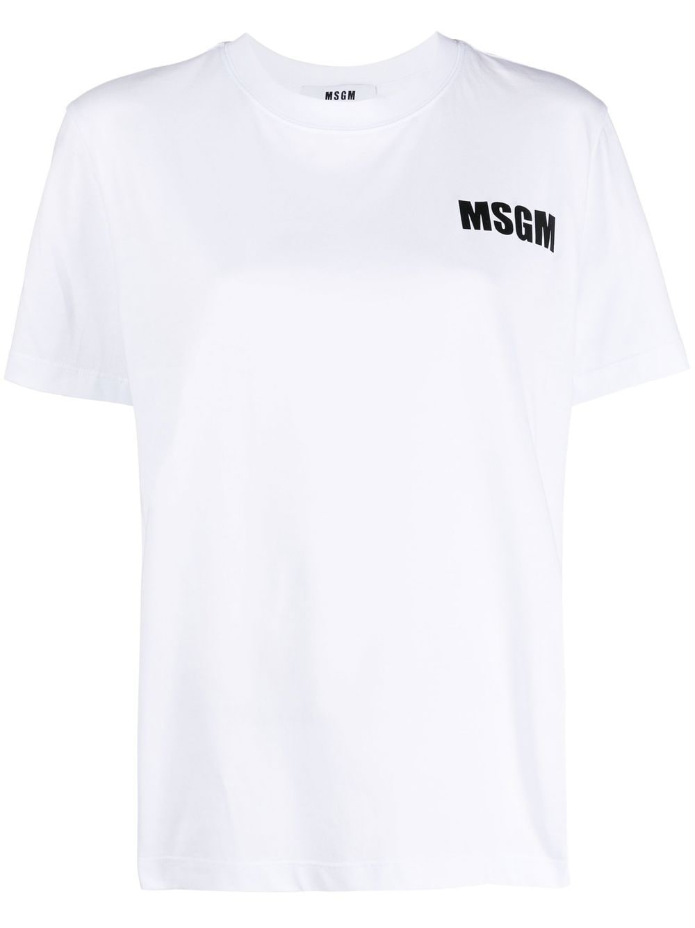 logo-print round-neck T-shirt - 1
