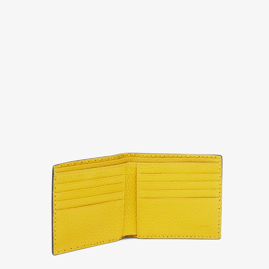 Yellow alligator bi-fold wallet - 3