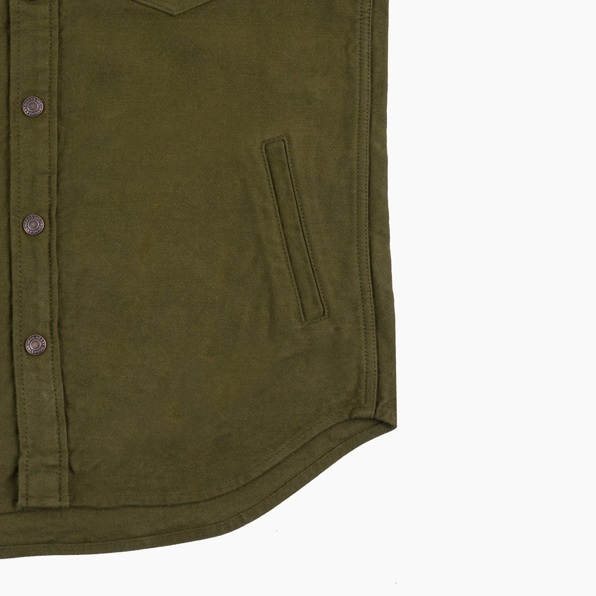 IHSH-331-ODG 12oz Moleskin CPO Shirt - Olive - 10