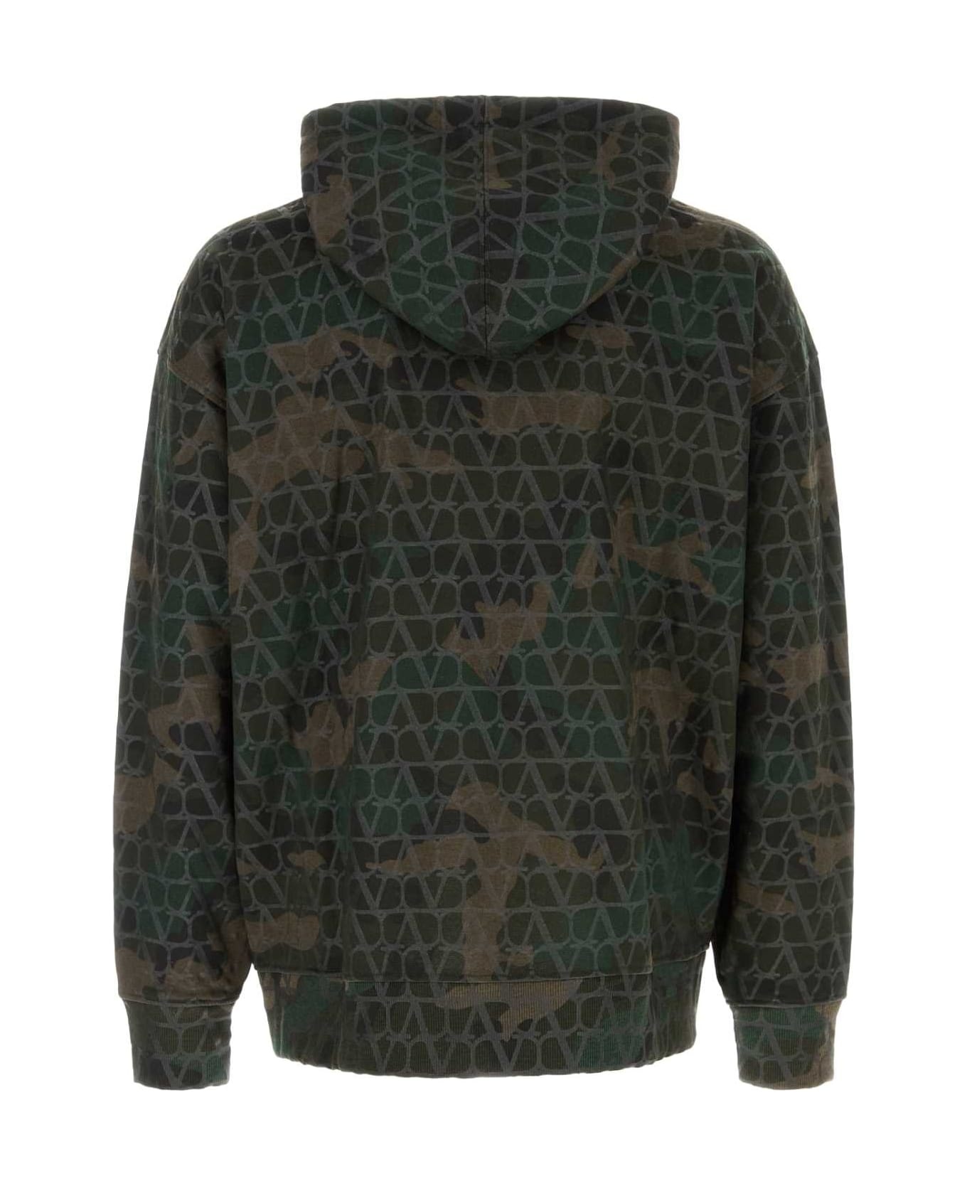 Printed Cotton Blend Oversize Sweatshirt - 2