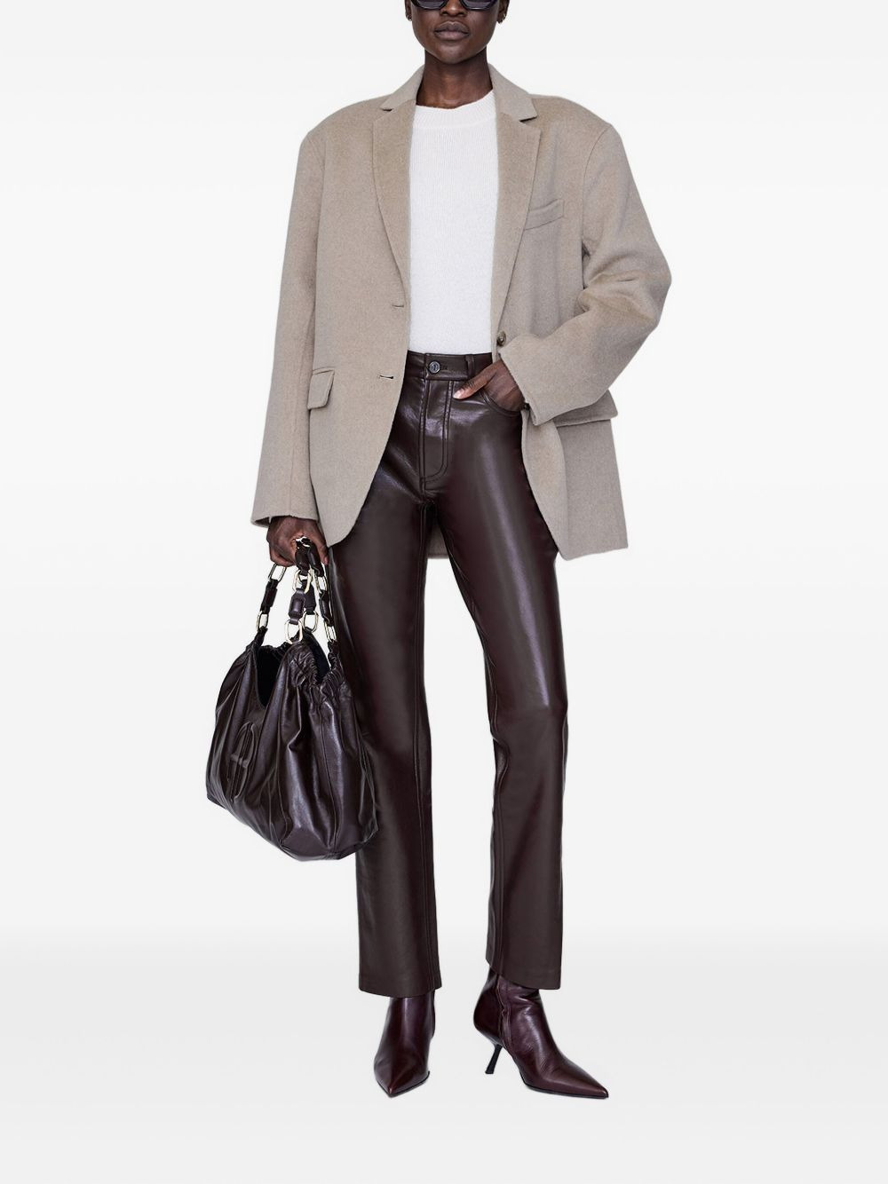 single-breasted long-sleeve blazer - 2