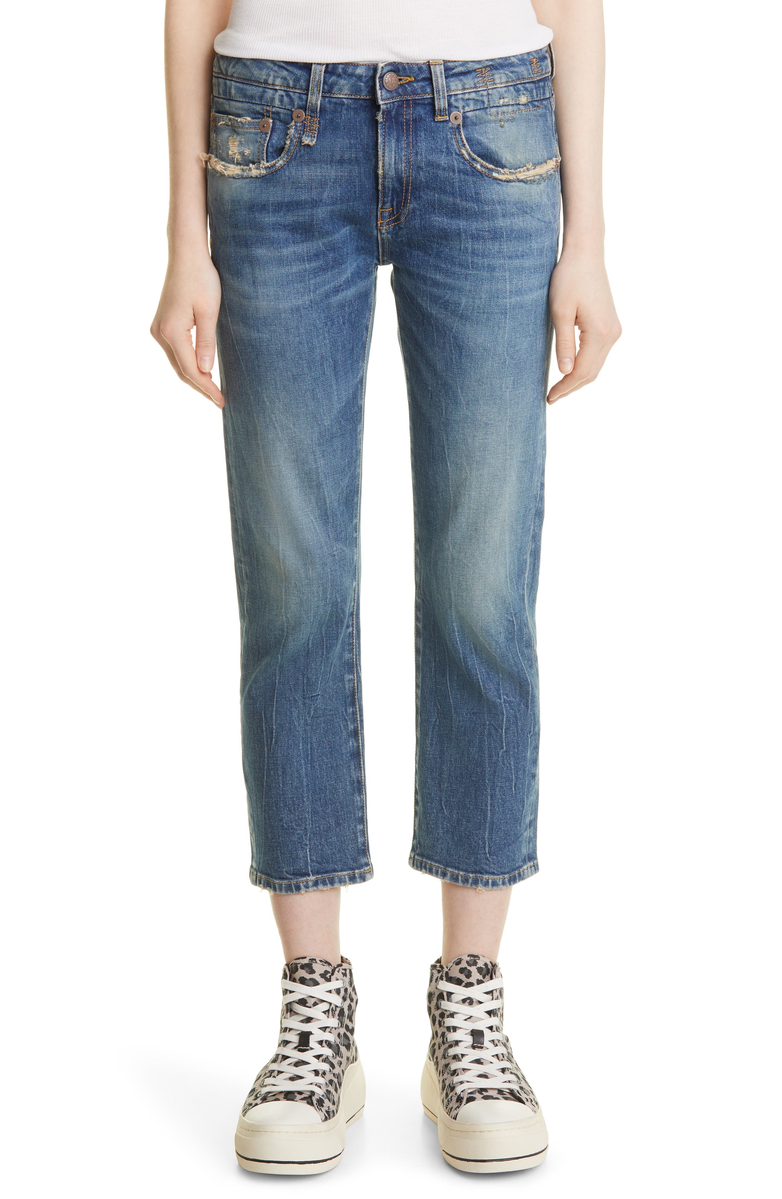 Straight Leg Boy Jeans - 1