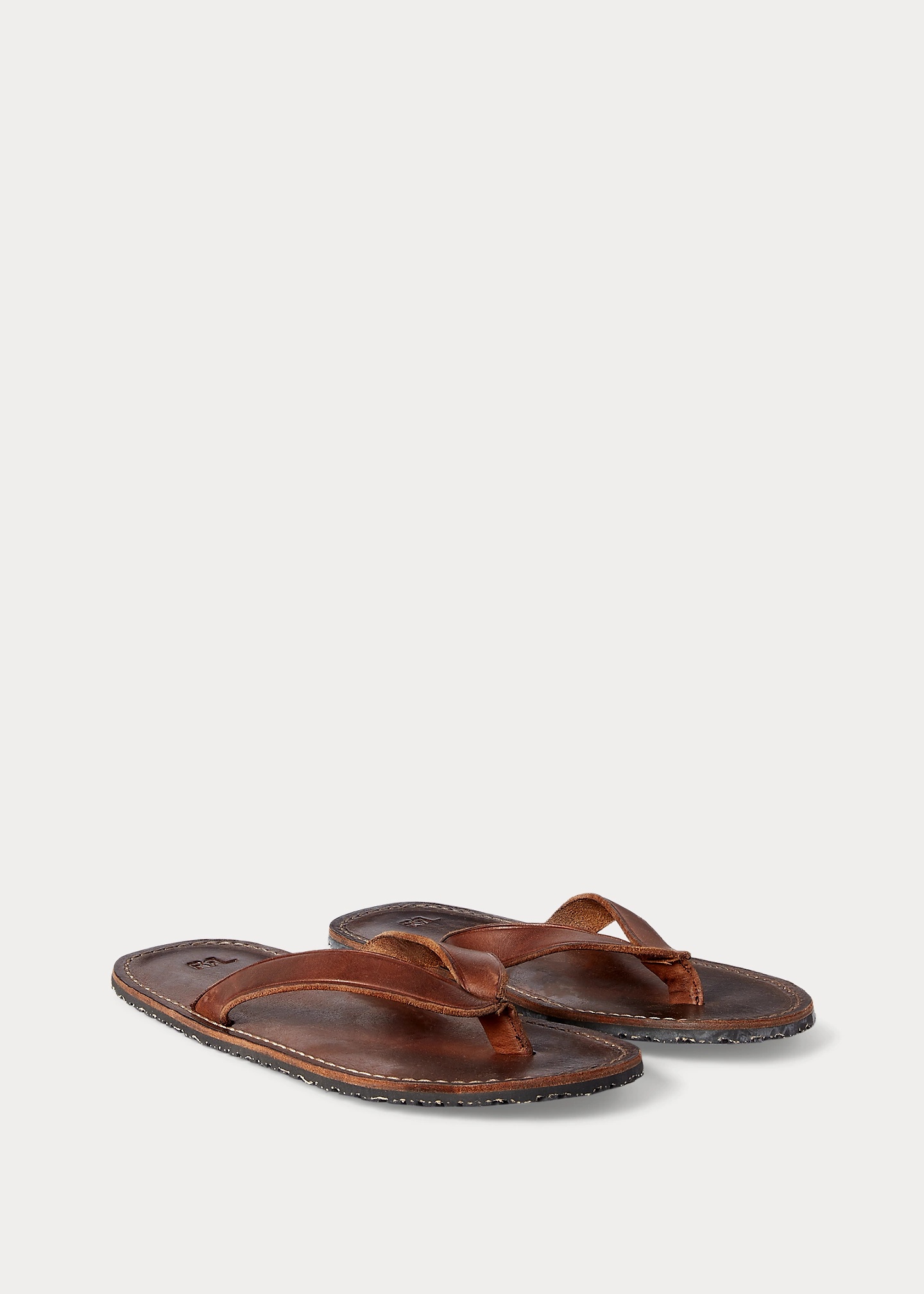 LAUREN RALPH LAUREN LEATHER FLIP-FLOP トングサンダル Leather Flip-Flop Sandal
