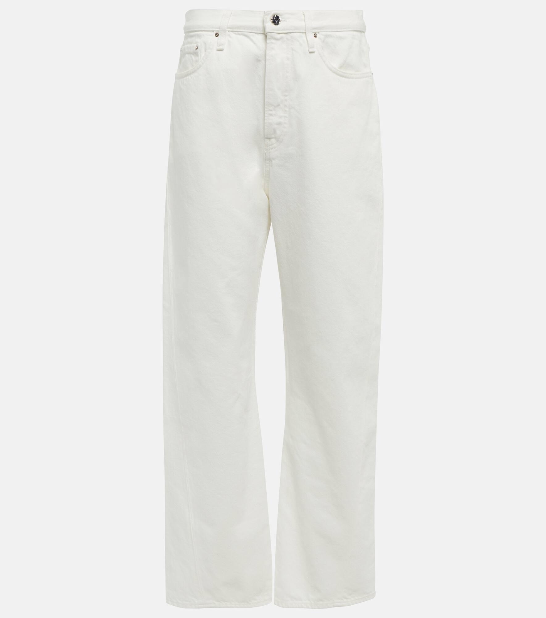 Mid-rise straight jeans - 1