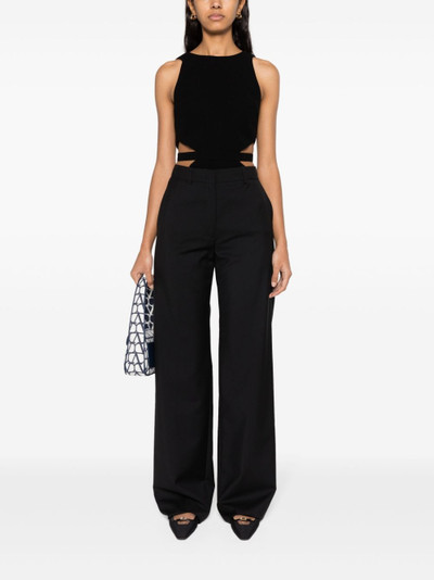 Valentino mid-rise tailored trousers outlook