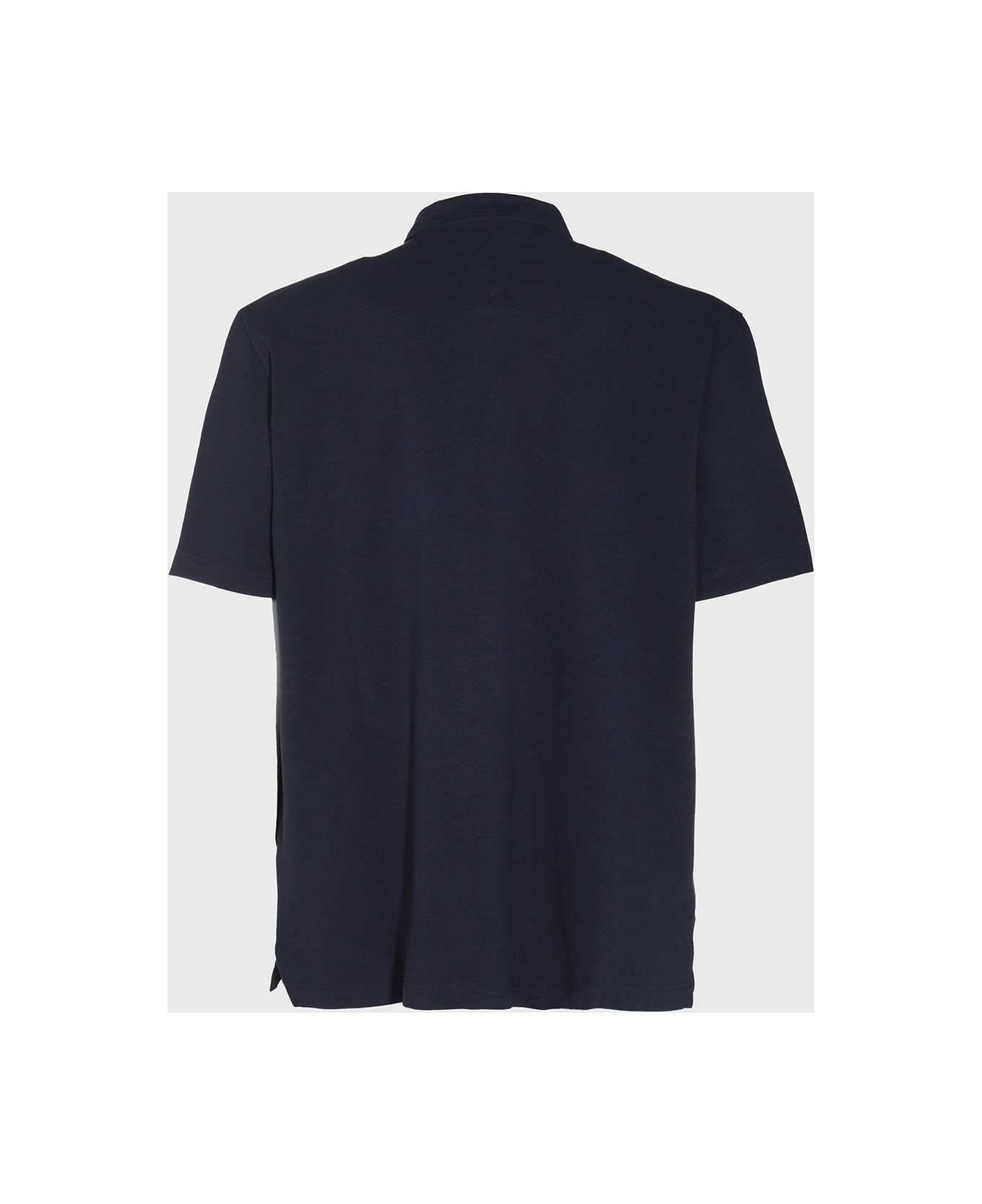 Black Cotton Polo Shirt - 2