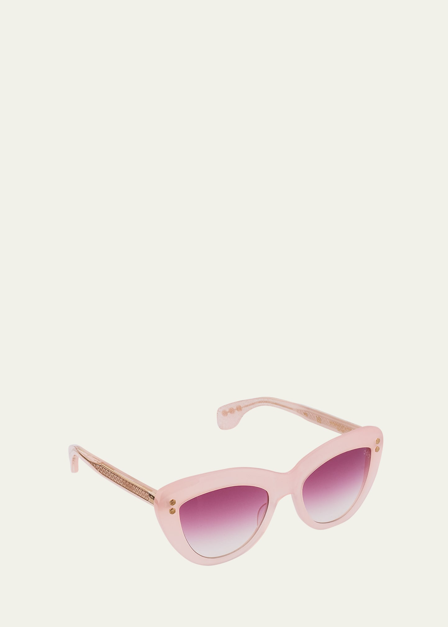 24K Gold & Acetate Cat-Eye Sunglasses - 1