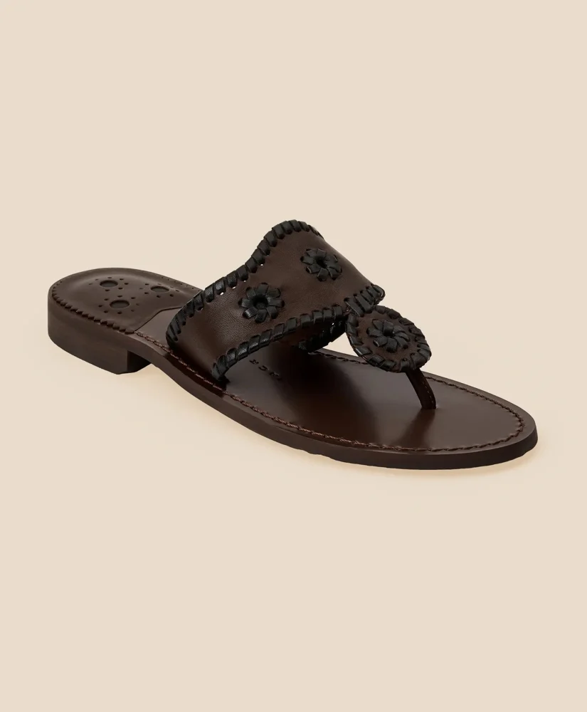 Jack Rogers Jacks Leather Flat Sandal - 1