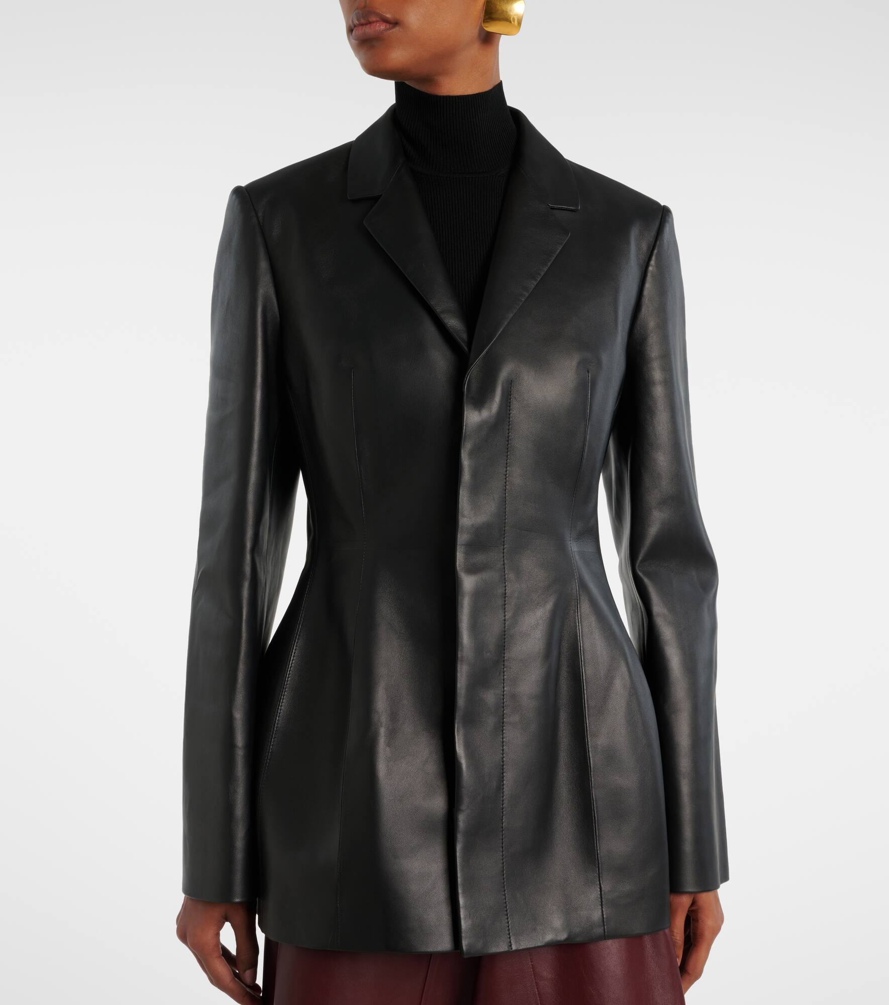 Leather blazer - 6