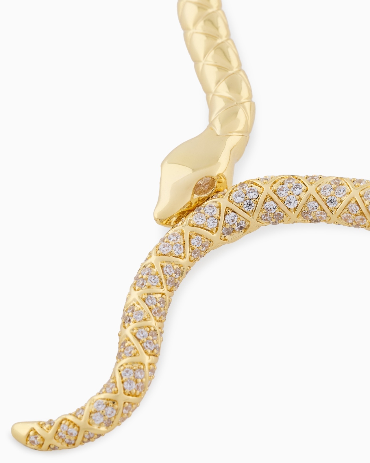 GOLD-TONE BRASS COLLAR NECKLACE - 3