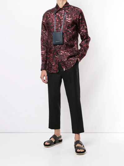 Dolce & Gabbana feather print Martini-fit shirt outlook