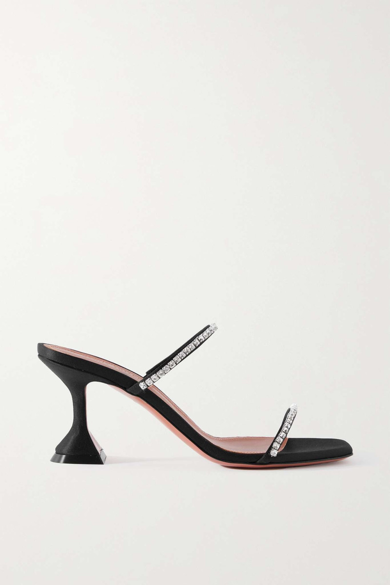 Gilda crystal-embellished PVC mules - 1