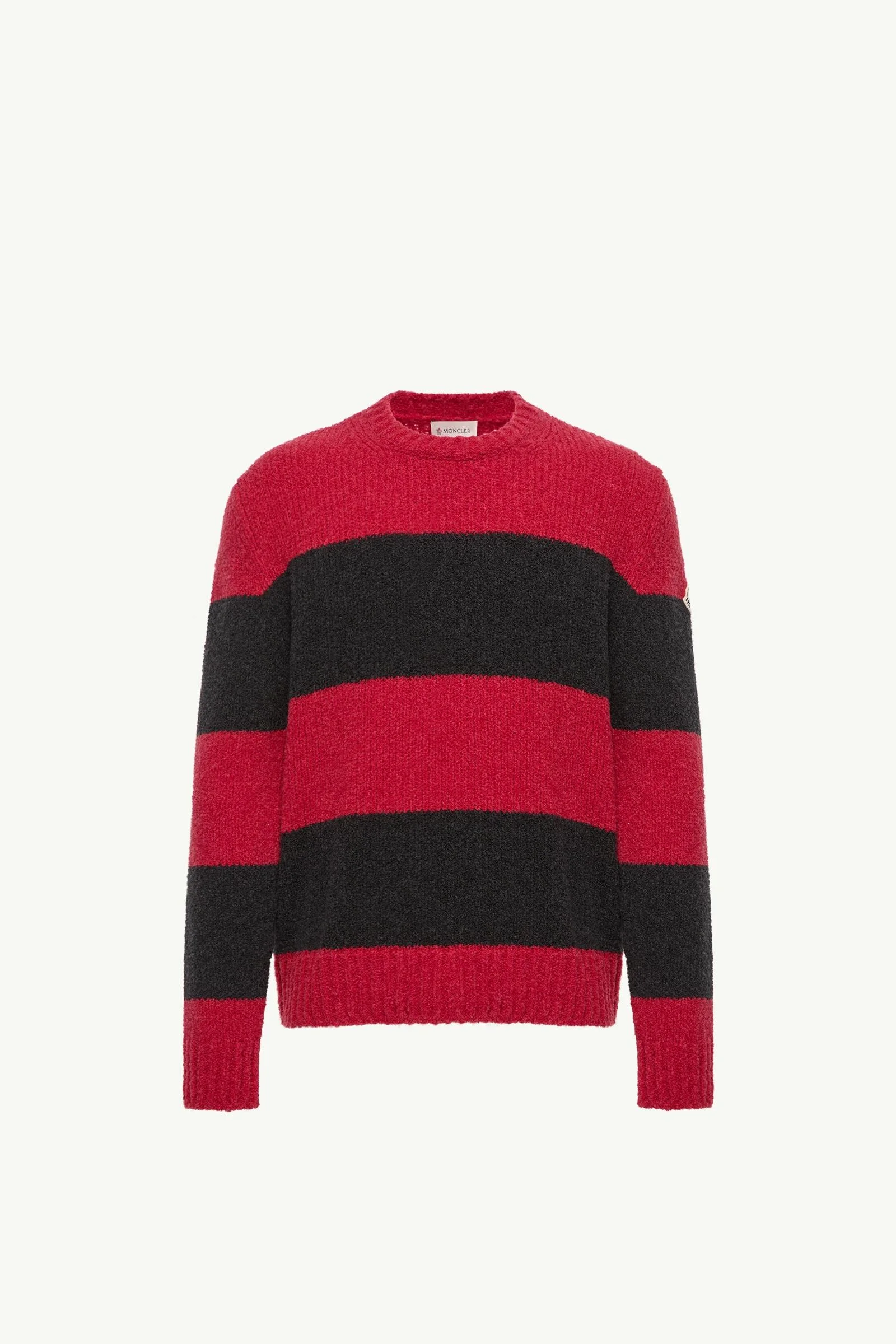 Striped Wool Blend Bouclé Sweater - 1