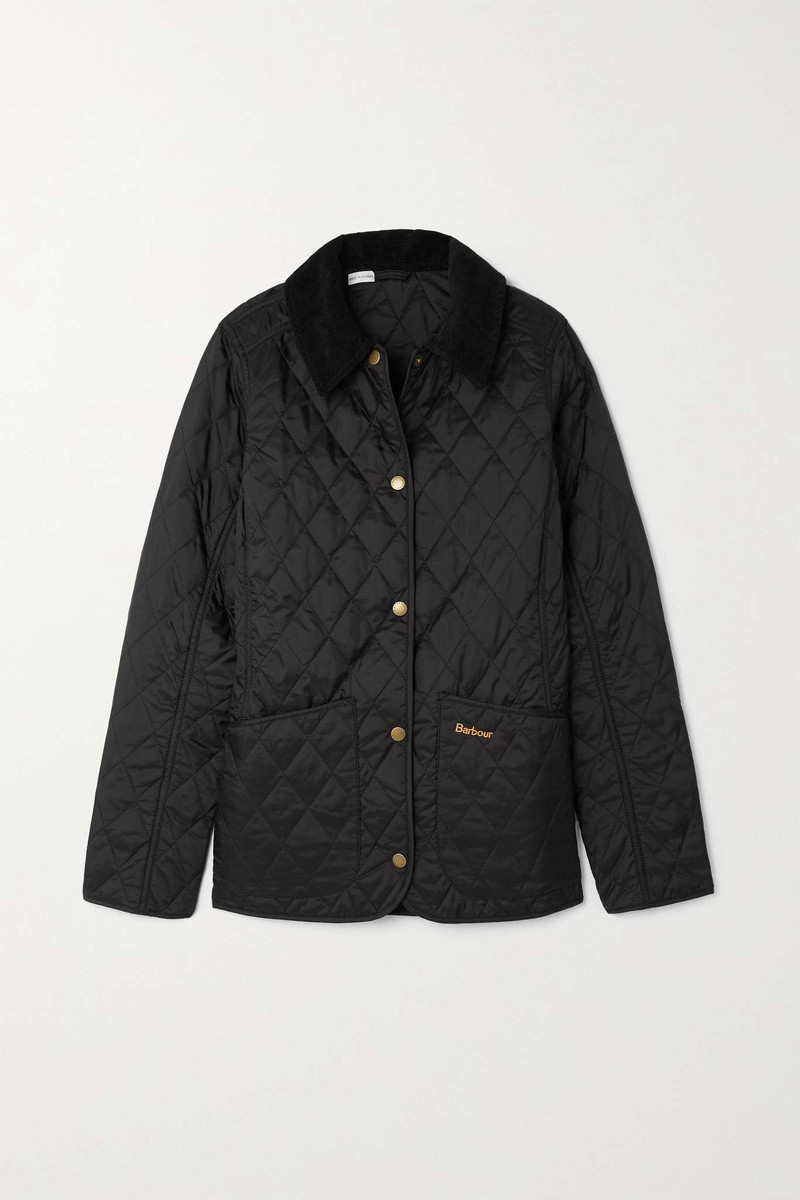Annandale corduroy-trimmed quilted 포탄 재킷 - 1