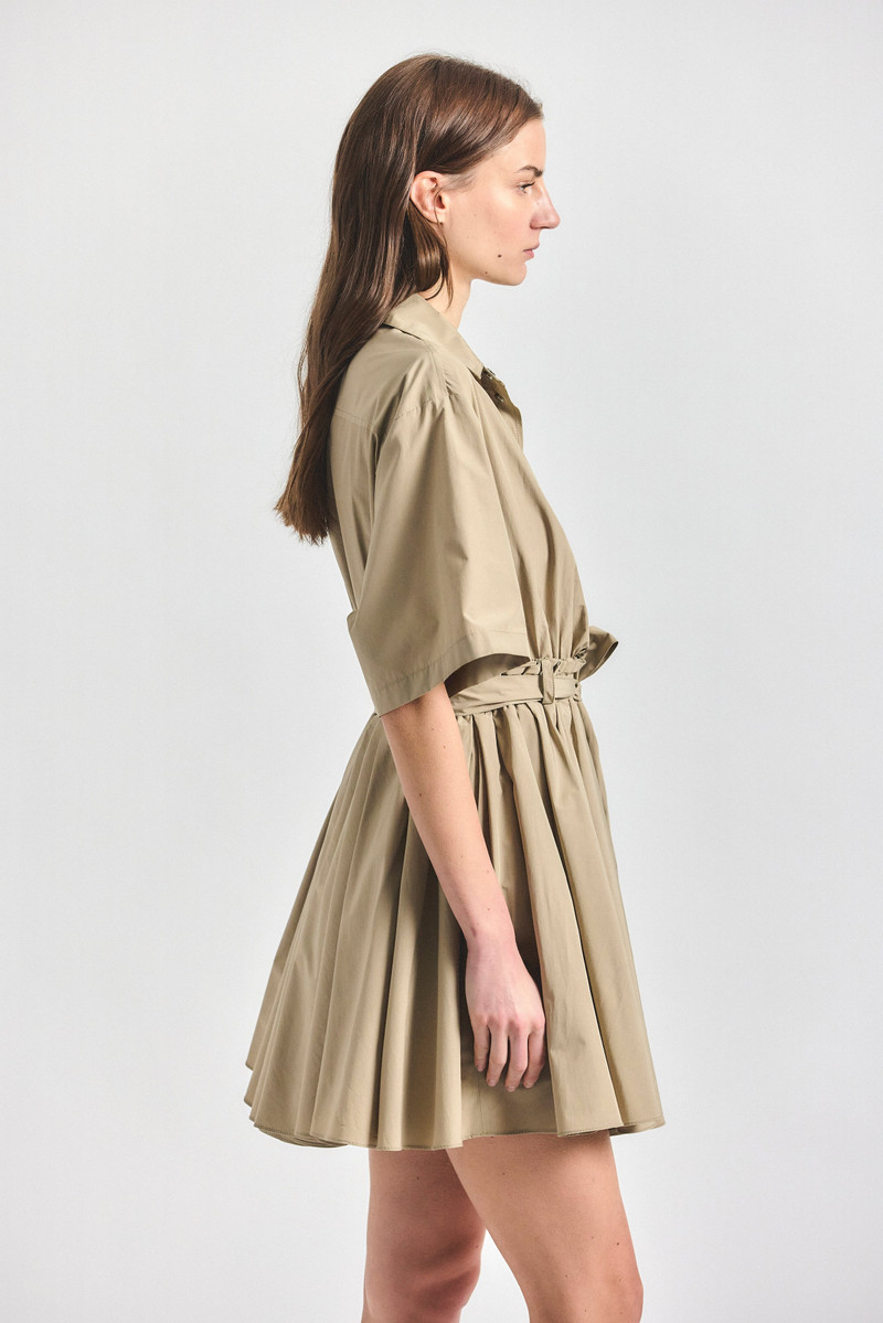 ALESSIA SHORT SLEEVE PLEATED DRESS 4