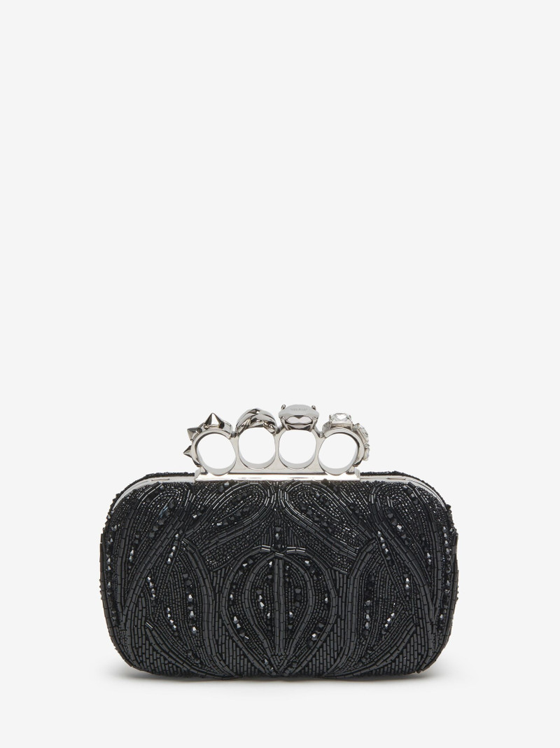 Women's Knuckle Clutch in Black 3