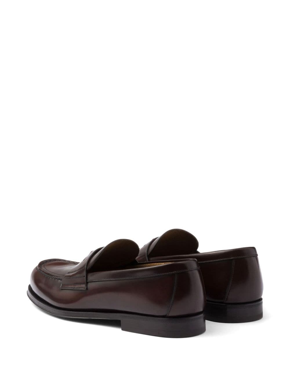 penny-slot leather loafers - 3