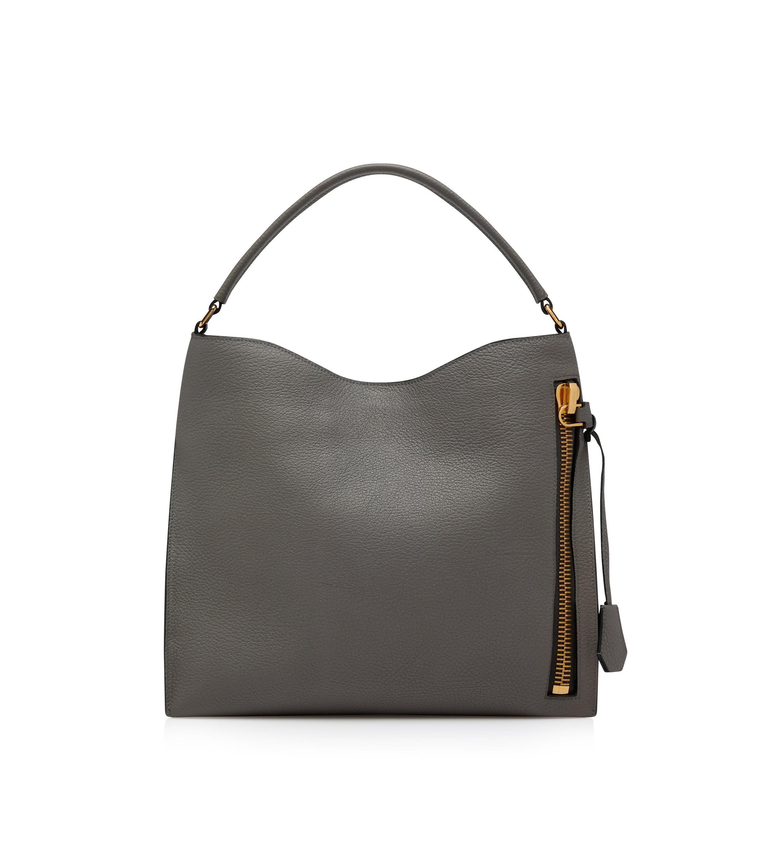 GRAIN LEATHER ALIX SMALL HOBO - 1