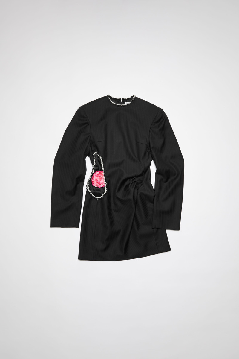 Tailored wool dress - Black 7