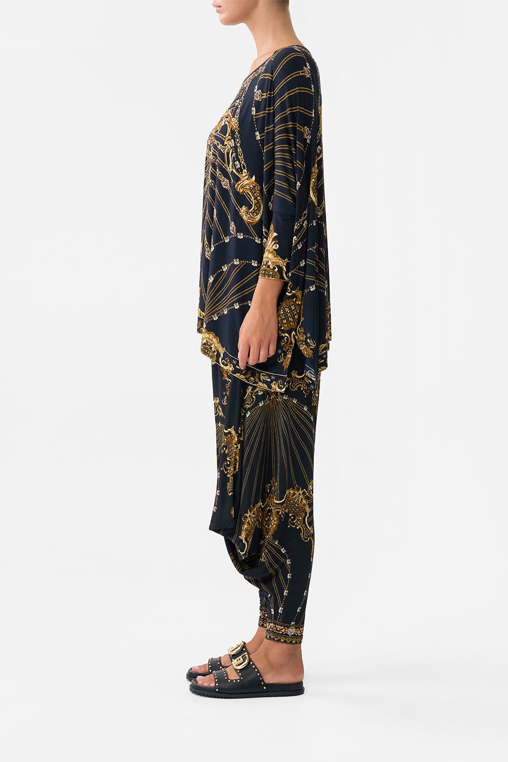 JERSEY DRAPE PANT WITH POCKET - 4