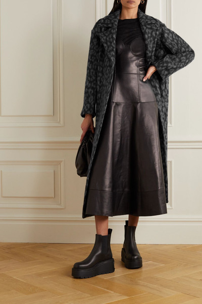 Valentino Leopard-print woven coat outlook