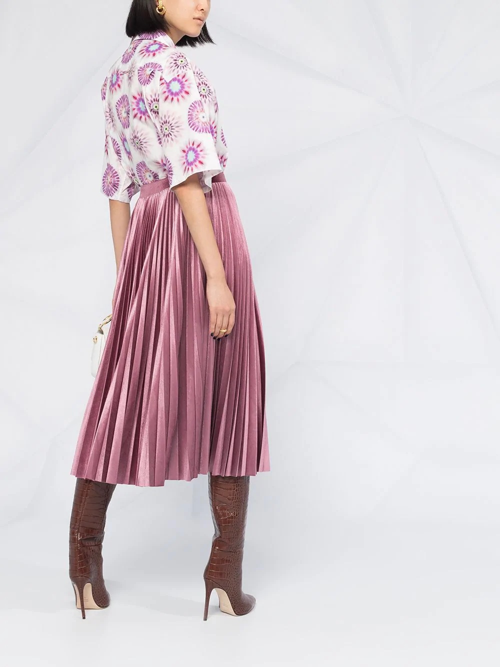 pleated midi skirt - 6