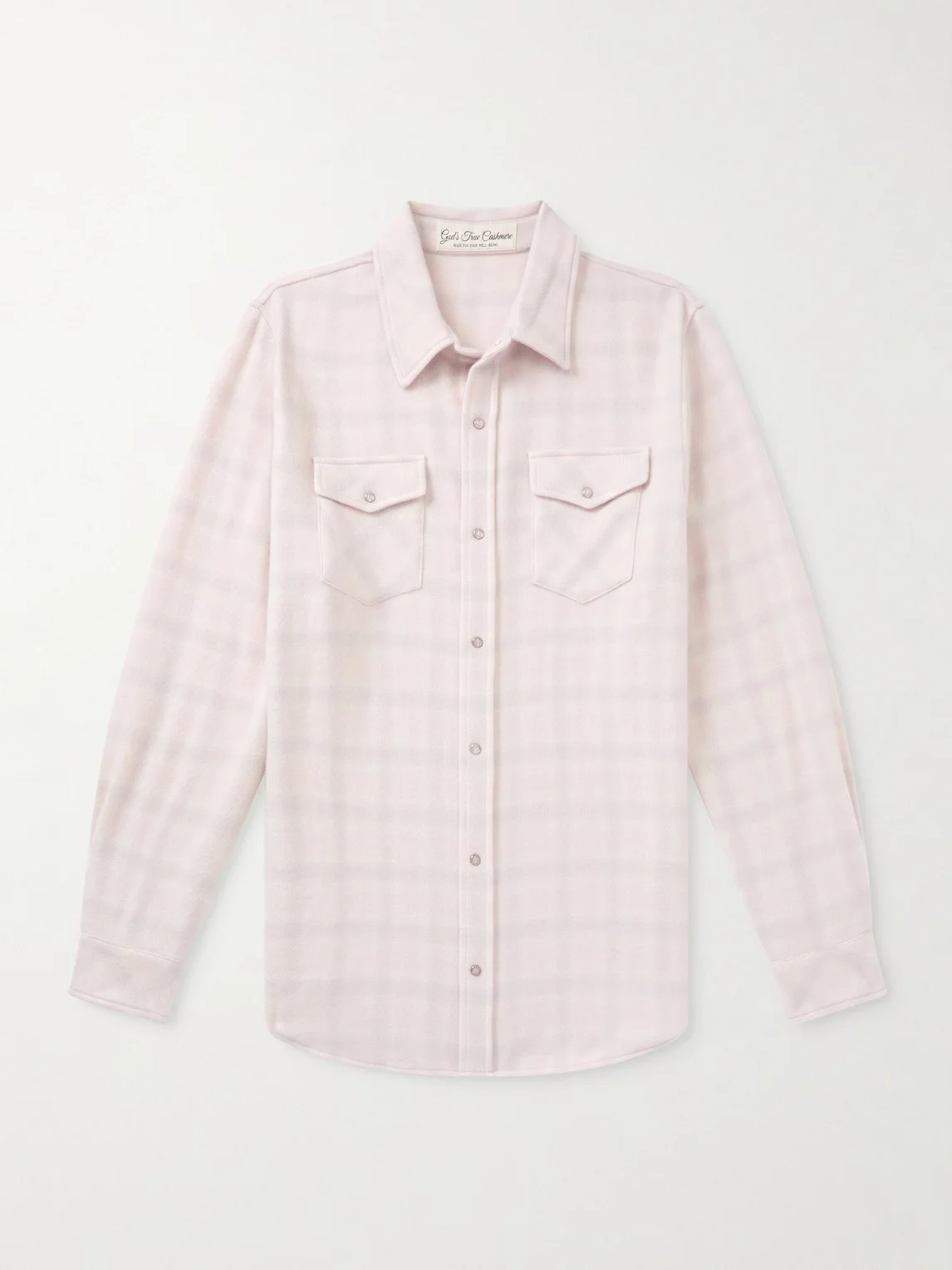 Clarity Ombre Checked Cashmere Shirt - 1