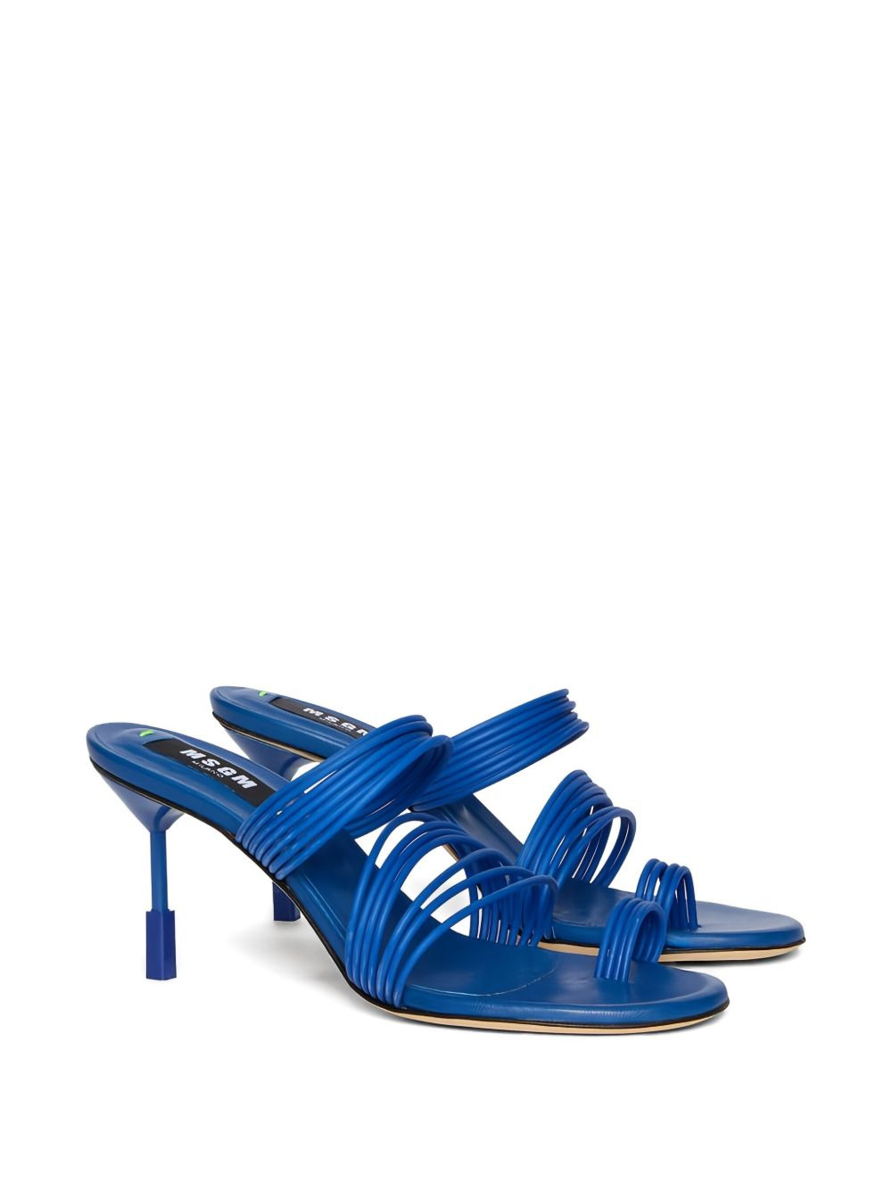 heeled leather sandals - 2