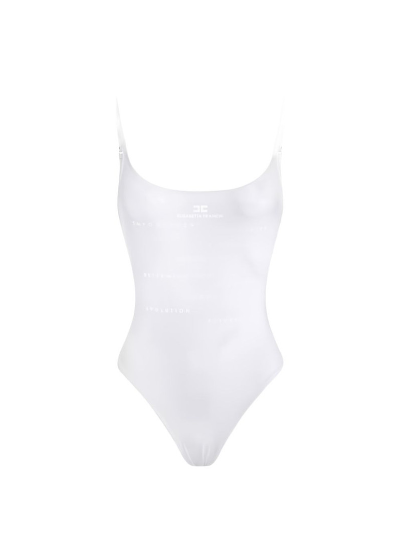 lettering-print swimsuit 1