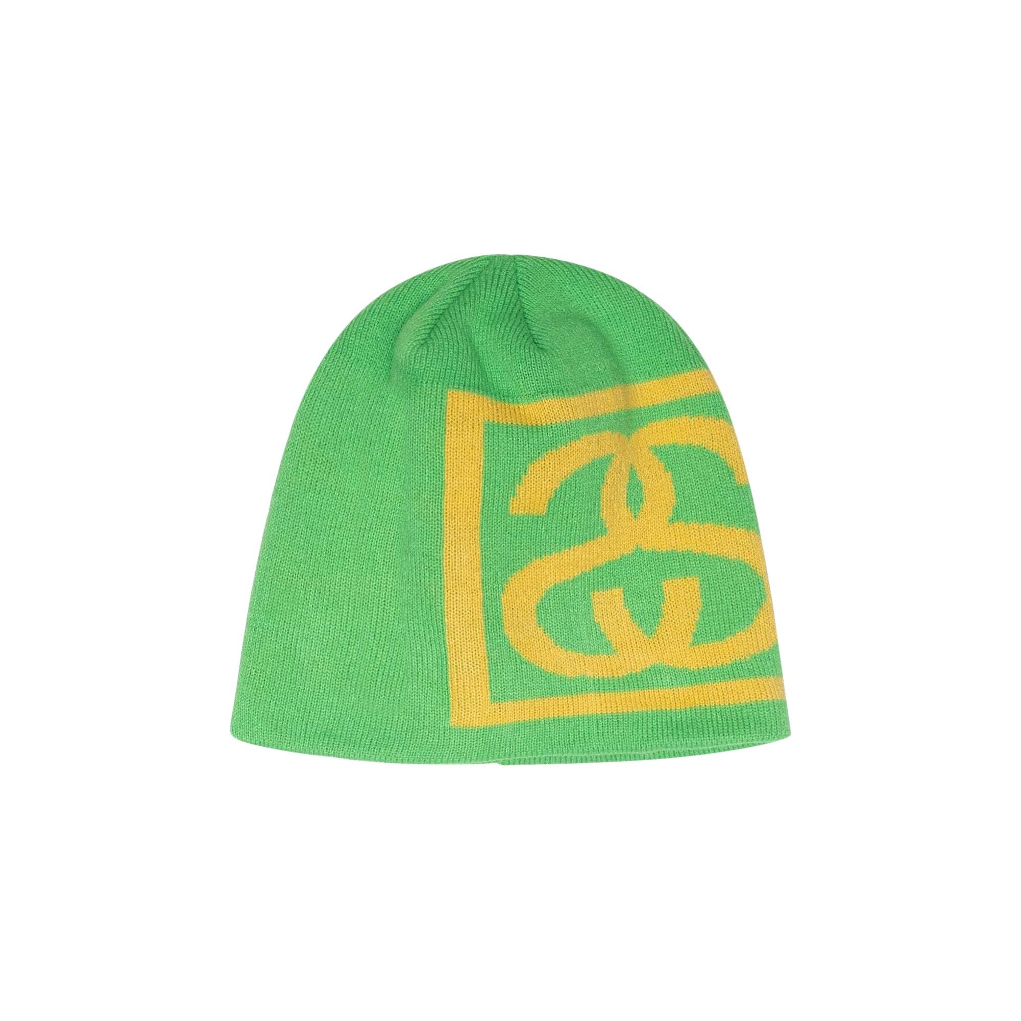 Stüssy Stussy SS-Link Skull Cap 'Bright Green' | REVERSIBLE