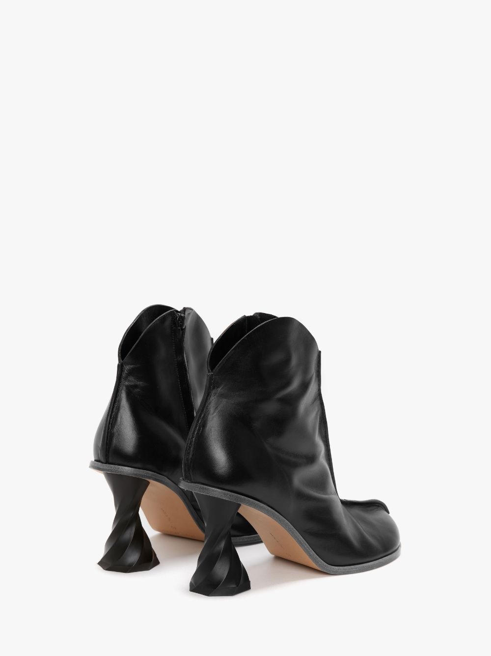 TWISTED HEEL ANKLE BOOTS - 3